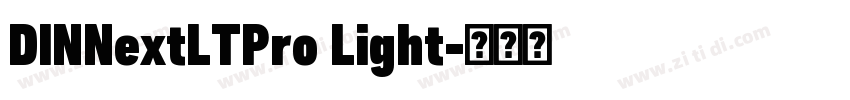 DINNextLTPro Light字体转换